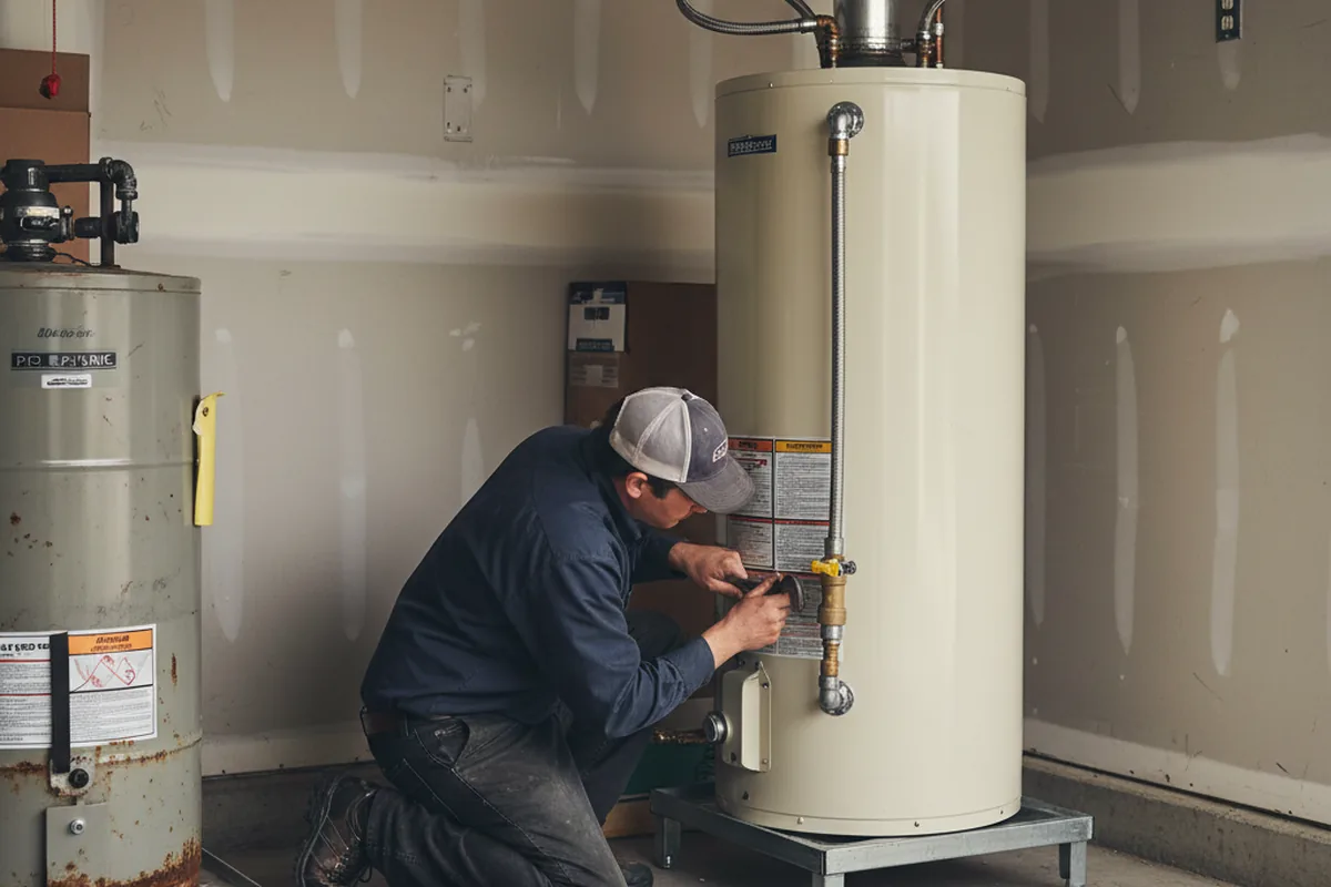 Water heater and shutoff valve replacement in Grifton